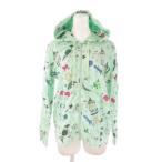  скалярный ScoLar Zip Parker f-ti иллюстрации принт кошка общий рисунок M зеленый зеленый /CK38 #GY99 женский 