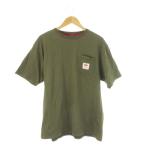 ef чай si-FTC футболка короткий рукав скейтборд спорт Logo L зеленый хаки /CK20 #GY99 мужской 