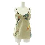 ショッピングマルニ マルニ MARNI キャミソール トップス 羽 葉 リーフ 総柄 1 カーキ /XZ ■GY99 レディース