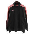  Puma PUMA спортивная куртка джерси длинный рукав Zip выше Logo принт вышивка S-M серый розовый /XZ #GY99 мужской 