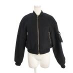 ショッピングzara ザラ ZARA MA-1 ジャケット ブルゾン 中綿 XS 黒 ブラック 長袖 /AH21 ■GY99 レディース