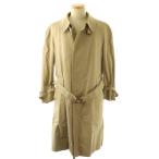  Aquascutum AQUASCUTUM Aqua 5 пальто с отложным воротником подкладка проверка Vintage хлопок бежевый /NR #GY35 мужской 