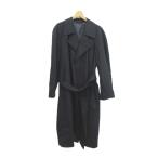  Nina Ricci NINA RICCI тренчкот длинный длина M темно-синий темно-синий одноцветный длинный рукав ремень имеется /MD #GY99 мужской 