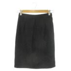 ノーリーズ Nolley's スカート 34 黒 ブラック ドット柄 タック入り 膝丈 /CK63 ■GY99 レディース