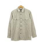  Mont Bell Montbell WOOL рубашка верхняя одежда шерсть M серый одноцветный постоянный цвет длинный рукав /AH23 #GY99 мужской 