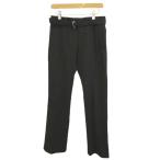  Zara ZARA брюки 36 чёрный черный ремень имеется одноцветный полный length /NP #GY99 женский 