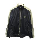 Puma PUMA спорт одежда джерси блузон жакет L чёрный черный Zip выше средний длина /YS20 #GY99 мужской 
