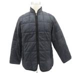 ハッシュパピー Hush Puppies 中綿ジャケット キルティングジャケット 上着 ミドル丈 L 紺 ネイビー /HO15 ■GY99 メンズ
