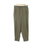  Florent FLORENT брюки 36 зеленый зеленый одноцветный конические брюки кромка кнопка /AH18 #GY77 женский 