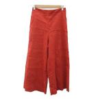  Ined INED гаучо брюки широкий брюки лен linen9 красный красный 7 минут длина /YS44 #GY69 женский 