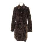 low to редкость monLAUTREAMONT selection искусственный мех пальто 2 чай Brown одноцветный длинный рукав воротник имеется /MN7 #GY77 женский 