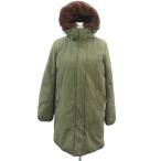  United Arrows A DAY IN THE LIFE Mod's Coat пуховик милитари пальто длинный длина 40 L хаки с капюшоном . женский 
