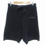  не использовался товар Gelato Pique gelato pique с биркой 24SS вафля шорты салон одежда легкий Logo вышивка M-L темно-синий темно-синий 