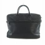 ボッテガヴェネタ BOTTEGA VENETA ビジネスバッグ ブリーフケース 書類カバン イントレチャート レザー ロゴ 黒 ブラック