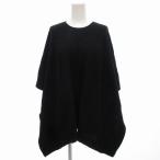  Polo Ralph Lauren POLO RALPH LAUREN пончо вязаный кабель плетеный боковой лента шерсть кашемир .S чёрный черный /JS