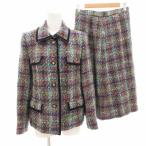 LAPINElapi-n выставить жакет юбка твид золотой кнопка длинный 11 многоцветный /FF женский 