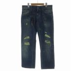 未使用品 ドルチェ&ガッバーナ ドルガバ DOLCE&GABBANA 14 CLASSIC クラッシュジーンズ タグ付き デニムパンツ ジップフライ