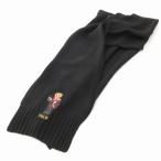 ポロ ラルフローレン POLO RALPH LAUREN マフラー ニット ポロベアワッペン F ブラック /UO メンズ