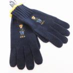 не использовался товар Polo Ralph Lauren POLO RALPH LAUREN с биркой внутренний стандартный Polo Bear перчатка перчатки темно-синий /UO мужской 