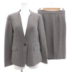 olihikaTHE THIRD SUITS RHYME выставить костюм no color жакет общий подкладка одиночный M юбка L серый осень-зима 