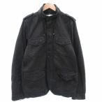 ディーゼル DIESEL EDUN デニム フィールドジャケット ジップアップ L 黒 ブラック /AE メンズ