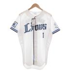  не использовался товар Saitama Seibu Lions с биркой подлинный форма Home каштан гора . игрок короткий рукав S белый /UO мужской 