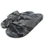 モンクレール MONCLER Basile スライド シャワーサンダル カモフラ柄 エンボスロゴ 43 グレー系 /UO ☆AA★ メンズ