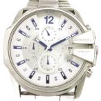 ショッピングdiesel ディーゼル DIESEL MASTER CHIEF 腕時計 DZ-4181 アナログウォッチ クォーツ クロノグラフ ロゴ シルバーカラー /AE メンズ