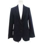 ユニクロ UNIQLO 美品 22SS 感動ジャケット スッキリフィット 背抜き シングル XS 紺 ネイビー 春夏 /AE レディース