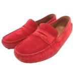  Dunhill dunhill замша седло driving Loafer обувь кожа 5.5 39.5 красный красный L1Y208 /UO мужской 