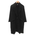 ザラ ZARA 美品 スプリングコート S テクスチャー ロング丈 黒 ブラック /AE レディース