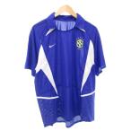  Nike NIKE 2002 год день . World Cup Brazil представитель форма футболка короткий рукав M синий голубой /AE *AA* мужской 