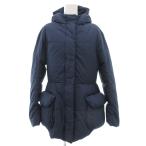 ユニクロ UNIQLO +J 21AW シェープドライン ダウンジャケット Aライン M ネイビー /UO レディース