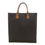 ショッピングルイ･ヴィトン ルイヴィトン LOUIS VUITTON M51140 モノグラム サックプラ トートバッグ レザーハンドル 茶 ブラウン /UO レディース