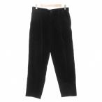 скорость .CROQUIS вельвет tuck брюки S слаксы тонкий конический чёрный черный /AE мужской 