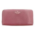 ケイトスペード KATE SPADE レイラ ラージ コンチネンタル ウォレット 長財布 ラウンドファスナー バーガンディ /UO レディース