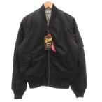  не использовался товар Alpha ALPHA in пыль Lee z с биркой двусторонний MA-1 "куртка пилота" с хлопком блузон L задний принт 