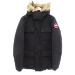 カナダグース CANADA GOOSE BANCROFT バンクロフトダウンジャケット ダウン M コヨーテファー フード 紺 ダークネイビー 3341JM /AE