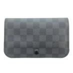 ルイヴィトン LOUIS VUITTON 美品 M6837 ダミエ グラフィット サンチュール ポシェット オム ポーチ ウエストバッグ グレー系