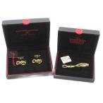  Valentino galava-niVALENTINO GARAVANI 2 позиций комплект запонки галстук булавка Logo Gold цвет /AE мужской 