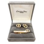  Christian Dior Christian Dior 2 позиций комплект Германия производства запонки галстук пинцет Logo стразы Gold цвет /AE мужской 