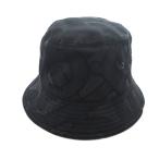 バーバリー BURBERRY モノグラム ジャカード バケットハット ロゴ L 黒 ブラック 8048768 /UO メンズ レディース