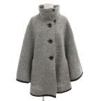  Forte simofou foret пончо способ жакет 38 ворсистый шерсть серый /AE женский 