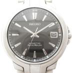 ショッピング文字盤カラー セイコー SEIKO キネティック オートリレー 腕時計 5J22-0C30 アナログウォッチ 自動巻き 文字盤ブラック シルバーカラー /AE メンズ