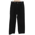 ショッピングzara ザラ ZARA BAGGY FIT デニムパンツ ジーンズ ワイド ジップフライ 30 黒 ブラック /GV メンズ