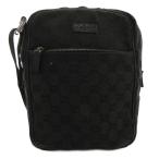 ショッピングＧＧ グッチ GUCCI ショルダーバッグ クロスボディ GGキャンバス 黒 ブラック 03136 /FF レディース