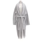 未使用品 カシウェア kashwere タグ付き バスローブ L ガウン ロング 水色 ライトブルー /AE レディース