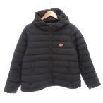 ショッピングmiddle ダントン DANTON MIDDLE DOWN HOODED JACKET ダウンジャケット M ジップアップ フード 黒 ブラック /AE レディース