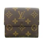 ルイヴィトン LOUIS VUITTON M61652 ポルトモネ ビエ カルトクレディ モノグラム キャンバス 三つ折り財布 Wホック 茶 ブラウン /UO