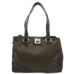 ショッピングセリーヌ セリーヌ CELINE トートバッグ ワンショルダー ロゴプレート レザー 本革 茶 ブラウン WC-CE-0058 /AE レディース